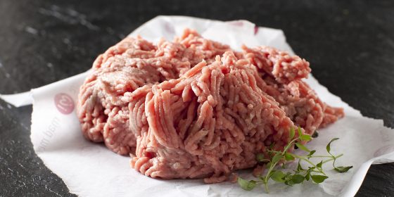 kalvekød og flæsk hakket