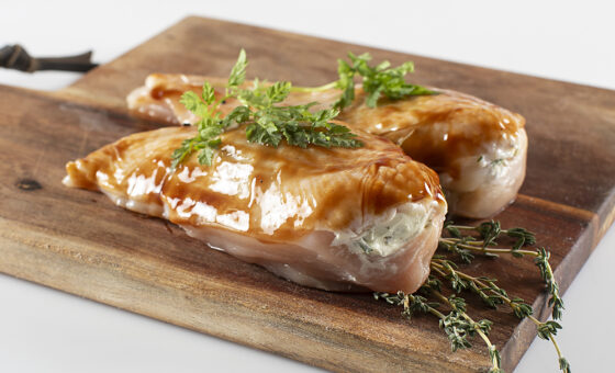 Fyldt unghanebryst, 2 stk.